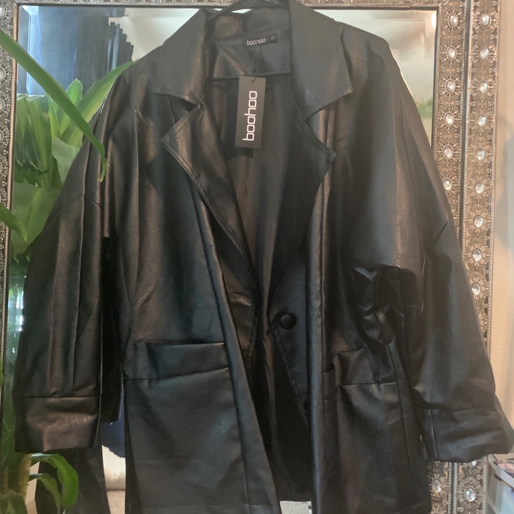 Leather Jacket BOOHOO
